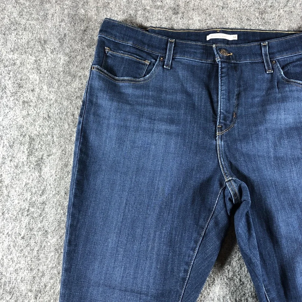 Levis 311 Shaping Skinny Jeans Womens 34 Medium‎ Wash Stretch Denim